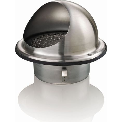 Capot d’aération avec grille perforée 100 mm av. grille protection oiseaux