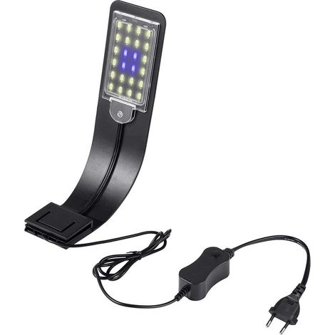 Lampe LED pour aquarium, lumière blanche et bleue, pour poissons et plantes aquatiques, conçue pour l'observation quotidienne du milieu sous-marin.-AquaForge (1/5)