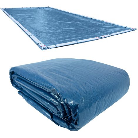 Bâche d'hiver pour Piscine creusée 4,3 x 8,5 m Bleu (1/3)