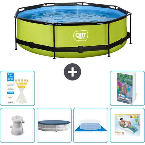 Exit Pool Rund - 300x76 cm - 7-teilig S322