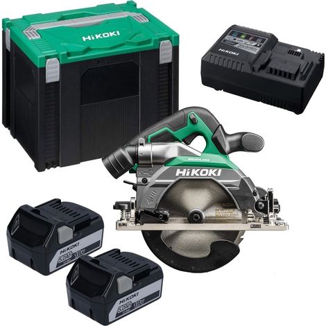 HiKOKI C1806DB Brushless 165mm Circular Saw 18V Cordless Saw X2 5AH Battery Case (1/5)