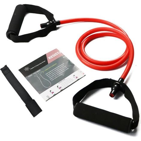 Bandes élastiques avec poignées pour salle de sport à domicile, équipement de musculation et de physiothérapie pour Pilates et fit,u (1/5)