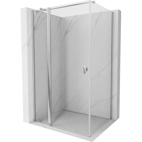 Mexen Mist T Duschkabine schwenkbar 75 x 70 cm, transparent, chrom - 8A4T-075-070-01-00 (1/5)