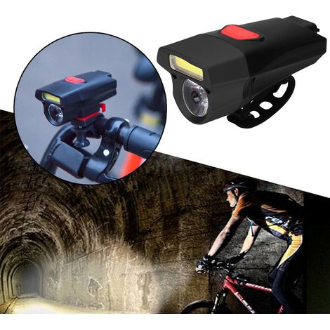 USB-wiederaufladbare, wasserdichte Frontleuchte mit dualer COB-Beleuchtung für Fahrräder/Radfahren (1/5)
