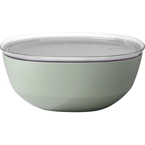 Saladier avec couvercle Silueta - Lavable au lave-vaisselle et résistant au micro-ondes - Plat de service - Plats à tapas - Vaisselle - 5000 ml - Nordic sage (1/5)