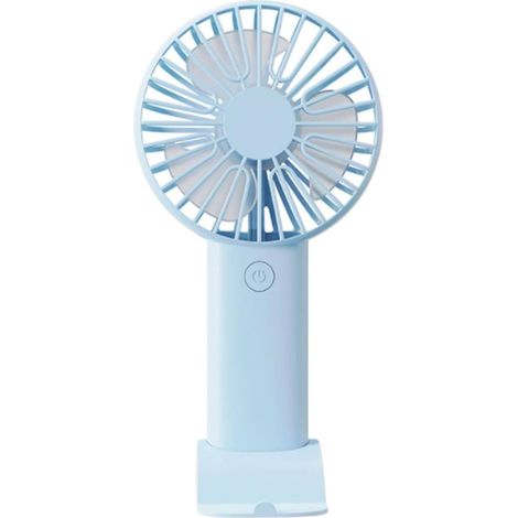 Handheld Portable Fan with Stand 3-Speed Adjustable Portable Fan Rechargeable Portable Fan,Blue (1/5)