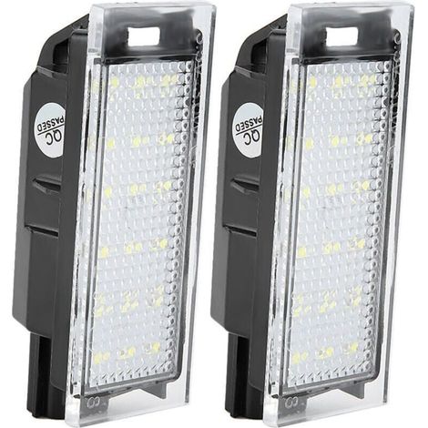 Lot de 2 feux de plaque d'immatriculation LED pour voiture Twingo/Clio/Megane/Lagane (1/4)