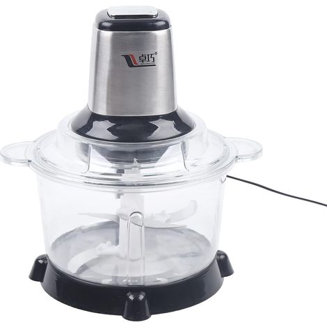 Hachoir électrique 5 L - Multihachoir à oignons - Hachoir à viande universel silencieux - Design amovible - Pour la viande hachée - Coupe de fruits et légumes - Nourriture pour bébé (1/5)