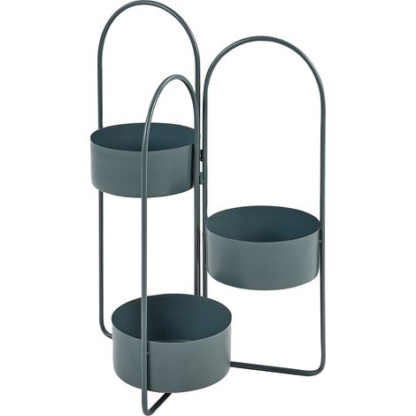 Plant Stand COLUTENA Metal 56 cm Dark Blue (1/5)