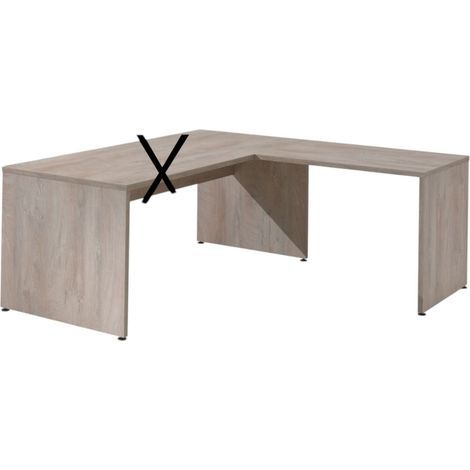 Rückwand für Büro aus der Kollektion YUKON in Roh-Eichenfarbe