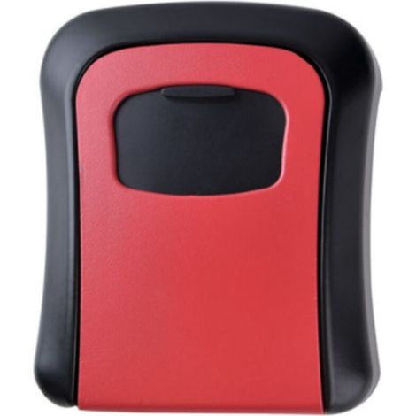 Boîte à clés murale en métal (rouge) -