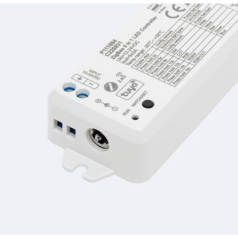 Controlador Regulador LED Tuya ZigBee 5 en 1 para tira Monocolor/CCT/RGB/RGBW/RGBWW 12/24V DC Monocolor / CCT / RGB / RGBW / RGBWW (1/5)