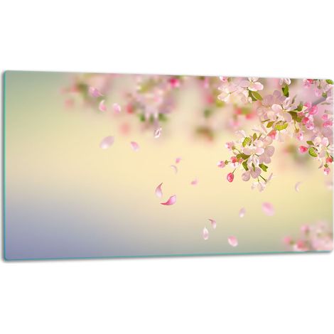 Schneidebrett aus Glas, 52x30 cm, Blumen (1/5)
