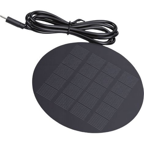 Panneau solaire portable étanche de 1,2 W en silicium polycristallin avec port USB-C pour téléphones portables, batteries externes et lampes LED (1/5)