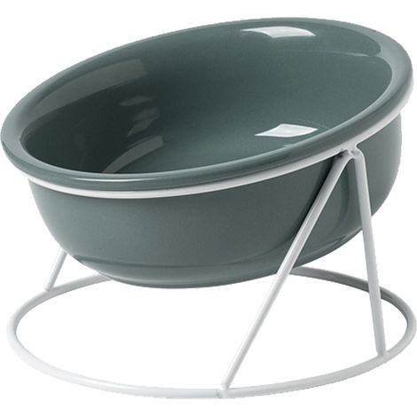 Gamelle en céramique pour chat, gamelle pour chien, gamelle d'eau, gamelle de nourriture, protection cervicale, cadre en fer, gamelle pour animaux (1/5)