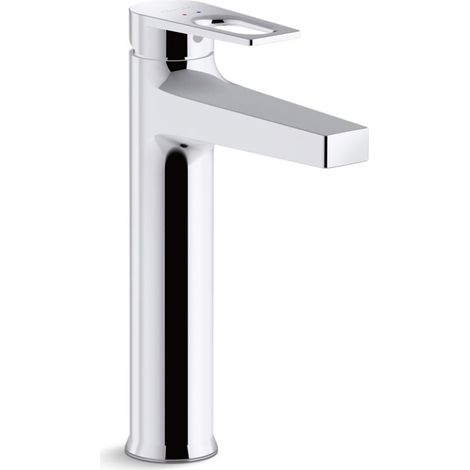 Kohler Tall Monobloc Bathroom Sink Basin Mixer Tap Chrome Includes PUW Waste
