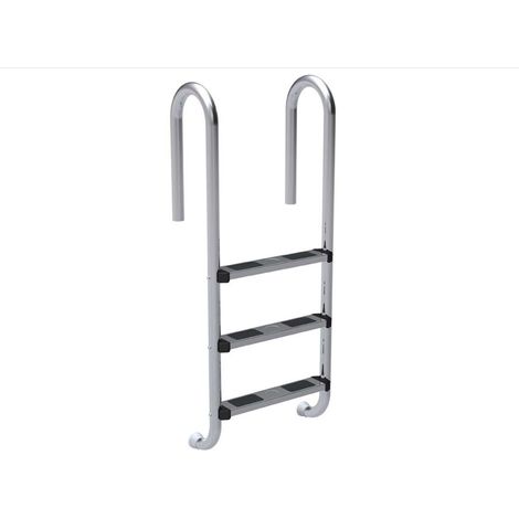 Escalera para piscina en acero inoxidable - 3 escalones