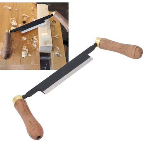 Couteau à tirer pour le travail du bois de style européen, grattoir multifonctionnel, rabot à main pour la maison, couteau à découper épais, grattoir à écorce. (1/5)
