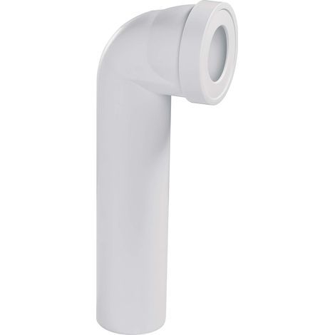 Starres, abgewinkeltes WC-Rohr, Außengewinde, für PVC/ABS-Verbindungen, Toilettenabfluss (1/4)
