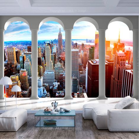 Papier Peint "Pillars & New York" 70 x 100 cm (1/2)
