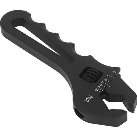 Clé à tuyau réglable AN3-AN16 en alliage d'aluminium pour raccords hydrauliques noirs (1/5)