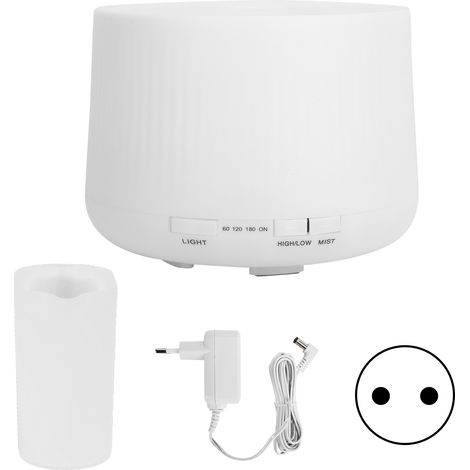 Mini-Luftbefeuchter 500 ml mit Aromatherapie-Diffusor und leiser, farbiger LED-Beleuchtung – EU-Stecker 100–240 V (1/5)