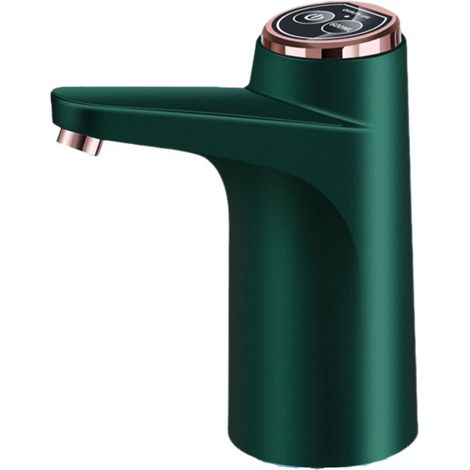 Portable water dispenser, automatic bottled water dispenser, USB charging, with 50cm tube, green (1/5)