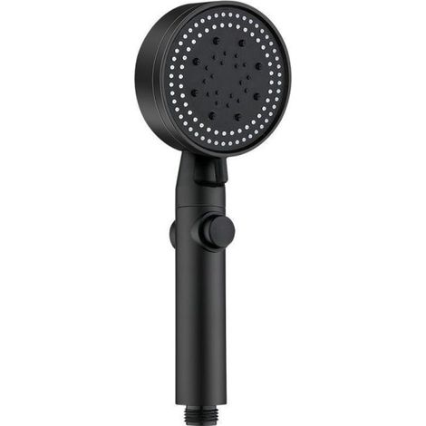 Pommeau de douche à main haute pression, économe en eau, noir (1/5)