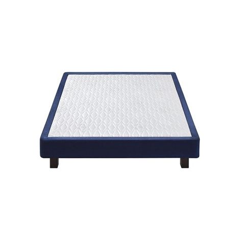 Sommier tapissier Epeda CELEST BLEU 160x200 pour 2 personnes zone de bassin renforcée