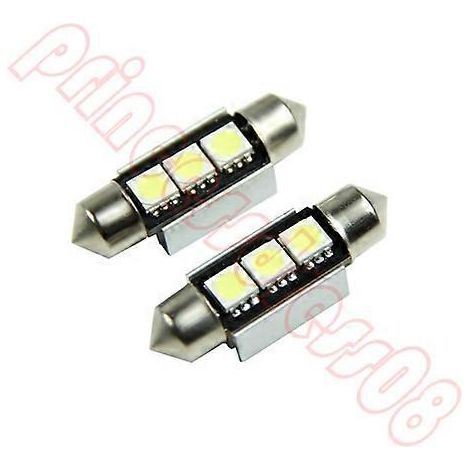 Clignotant, feu stop et feu de recul pour voiture, 12 V, 36 mm, 3 LED 5050 SMD 6418, sans erreur