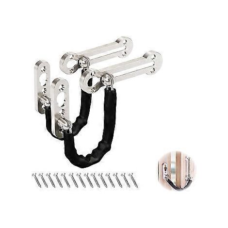 Chaînes de sécurité pour portes, antivol à chaîne en acier, chaîne de protection pour loquet de porte en acier inoxydable (1/5)