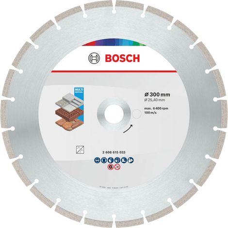 Bosch Multi Material Diamond Trennscheibe, 300 x 25.4 x 7 mm - 2608615033 (1/5)