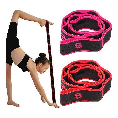 Set of Exercise Loop Bands Stretch Latin Bands Elastic Bands Yoga Pilates Resistance Fitness Dance Training Bands Elastic Gymnastics (1/4)