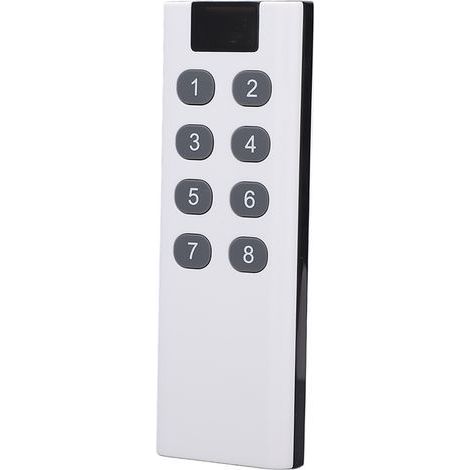 Universelle Garagentor-Fernbedienung, 8 Tasten, 100 Meter Reichweite, vielseitig einsetzbar, stabil, langlebig, empfindlich und elegant, 433 MHz Frequenz. (1/5)