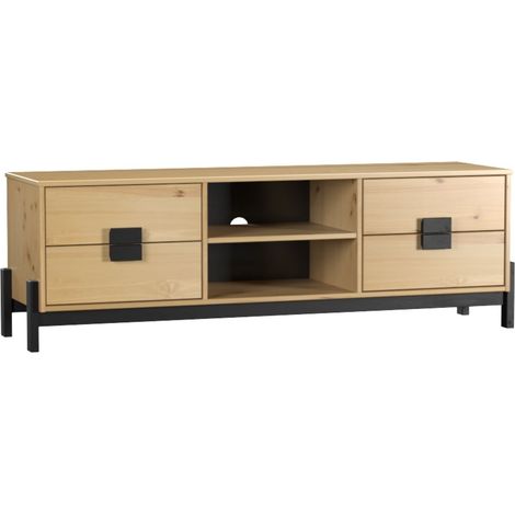 Mesa Television 4 Cajones De Madera De Pino (1/3)