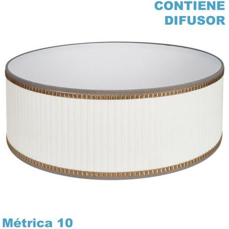 Lampe suspendue abrila soprano beige 60 cm textile
