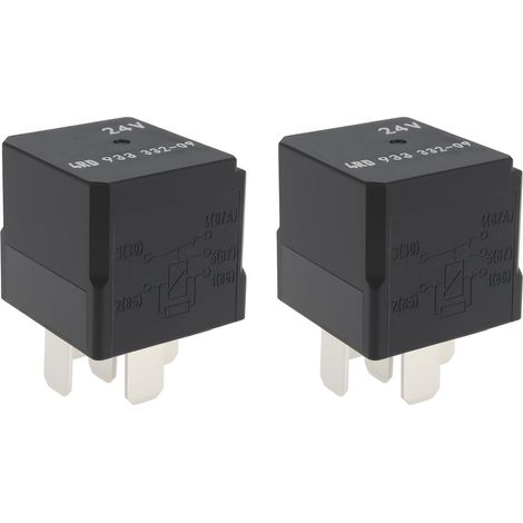 Set of 2 5-Pin 24V 10A 20A Automotive Relays Compatible with 4RD 933 332-09 4RD933332-09 for Cars and Trucks (1/5)