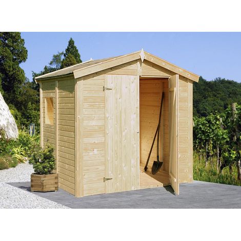 Abri de jardin en bois Dan 4,5 m2 Naturel (1/5)