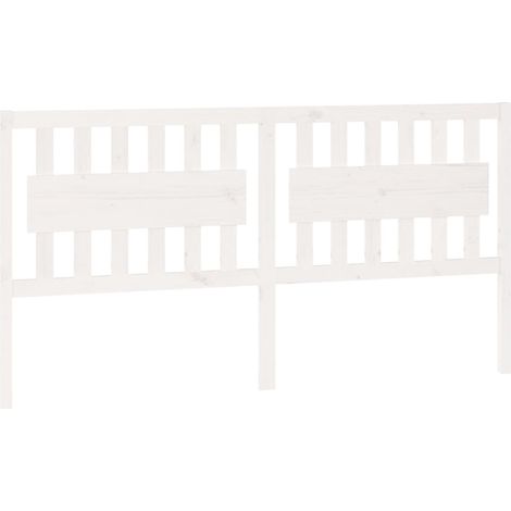 Cabecero accesorio para dormir mueble dormitorio 185,5 x 4 x 100 cm madera de pino blanco TDL0203765