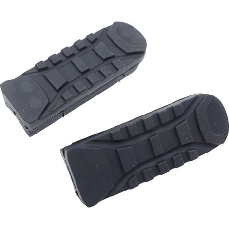 1 paire de housses de repose-pieds avant de moto pour 2014-2017 - Pièce de rechange en caoutchouc pour pédale de repose-pieds (1/5)