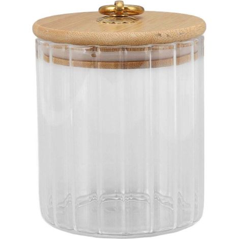 Bocal de conservation en verre transparent, étanche à l'humidité, avec couvercle hermétique, pour thé, café, sucre, fruits secs, 500 ml (1/5)