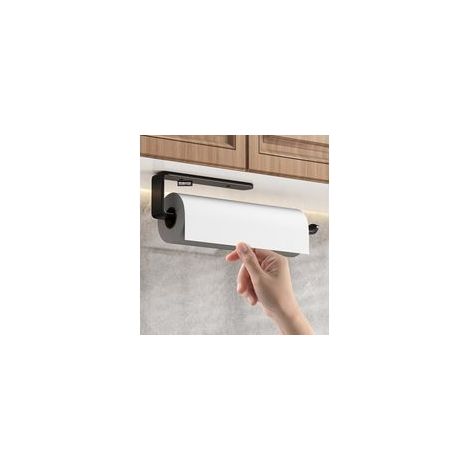 Porte-rouleau sans perçage, porte-serviettes et porte-films, suspension pour placard (1/4)