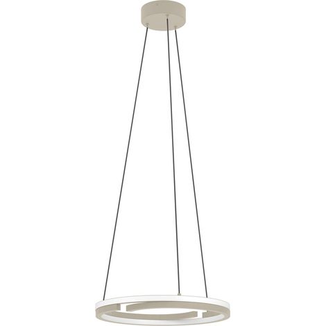 Sospensione Moderna Mezzomonte Alluminio Marrone Led 40W 3200Lm Ip20 (1/2)