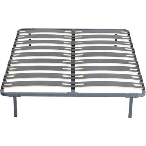Sommier ‡ Lattes Ergo - Noir - 160 x 200 cm - 18 Lattes - 2 Places (1/4)