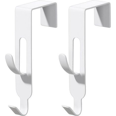 Lntyq 2 pcs Crochet de porte, crochet de porte Crochet de porte-manteau/serviette - Crochet de porte de salle de bain pour peignoirs, vêtements, chapeaux - Crochets pour serviettes sur la porte arriè