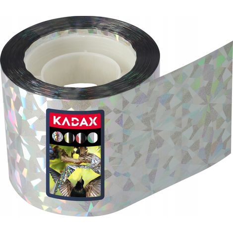 KADAX Vogelabwehrband, Hologrammband, Silber, 4.8 cm x 50 m (1/5)
