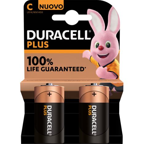 DURACELL PLUS POWER PILA ALCALINA C LR14 BLISTER2