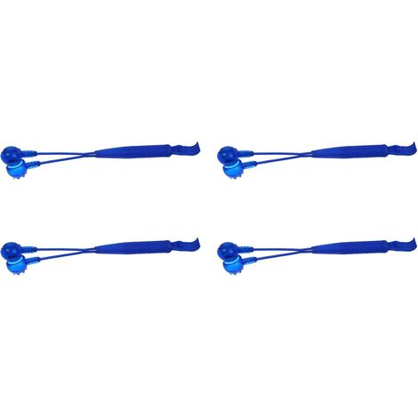 4X Plastique Bleu 2 en 1 Marteau Magnetique de Massage Scratcher pour le Dos (1/4)