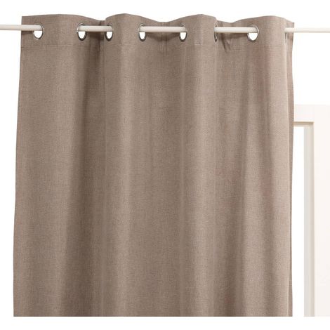Rideau occultant Darla 140x260cm marron - Atmosphera créateur d'intérieur (1/4)