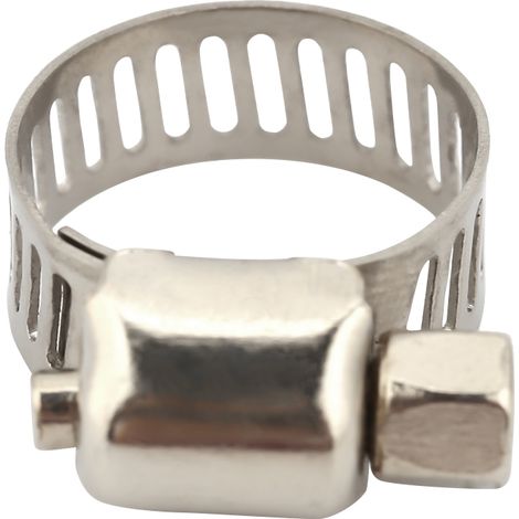 Colliers de serrage à vis sans fin pour tuyaux, clips en acier inoxydable, fixation (10 mm-16 mm) (1/5)